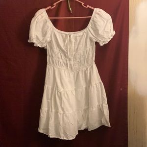 white fairycore dress